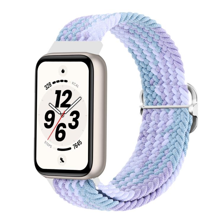 Cinturino per orologio in nylon intrecciato con chiusura scorrevole regolabile., For Honor Band 11 / Band 11 Pro