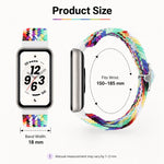 Cinturino per orologio in nylon intrecciato con chiusura scorrevole regolabile., For Honor Band 11 / Band 11 Pro