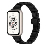 Cinturino per orologio sottile in acciaio inossidabile con fibbia a farfalla in metallo., For Honor Band 11 / Band 11 Pro