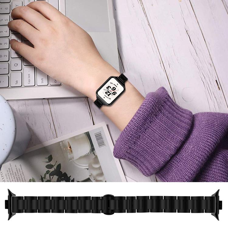 Cinturino per orologio sottile in acciaio inossidabile con fibbia a farfalla in metallo., For Honor Band 11 / Band 11 Pro