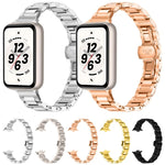 Cinturino per orologio sottile in acciaio inossidabile con fibbia a farfalla in metallo., For Honor Band 11 / Band 11 Pro