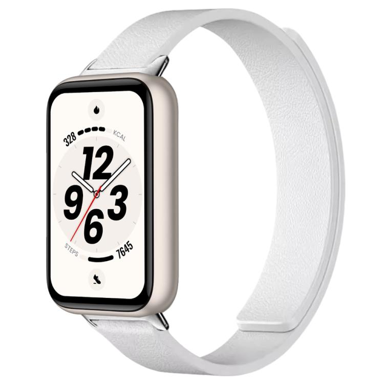 Cinturino per orologio in silicone morbido magnetico con texture a litchi, For Honor Band 11 / Band 11 Pro