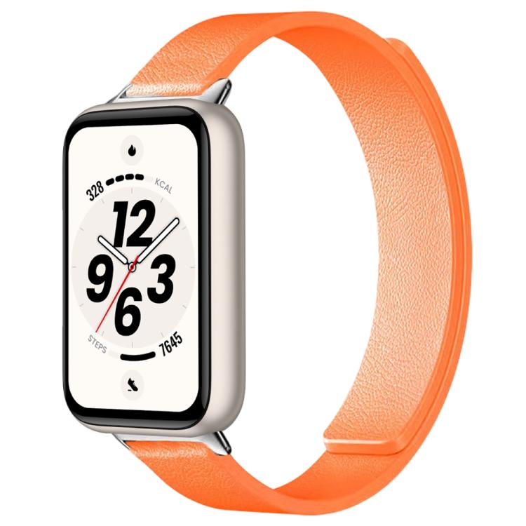 Cinturino per orologio in silicone morbido magnetico con texture a litchi, For Honor Band 11 / Band 11 Pro