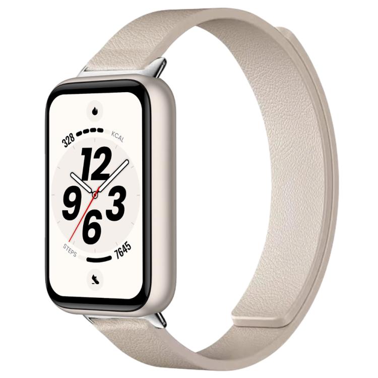 Cinturino per orologio in silicone morbido magnetico con texture a litchi, For Honor Band 11 / Band 11 Pro