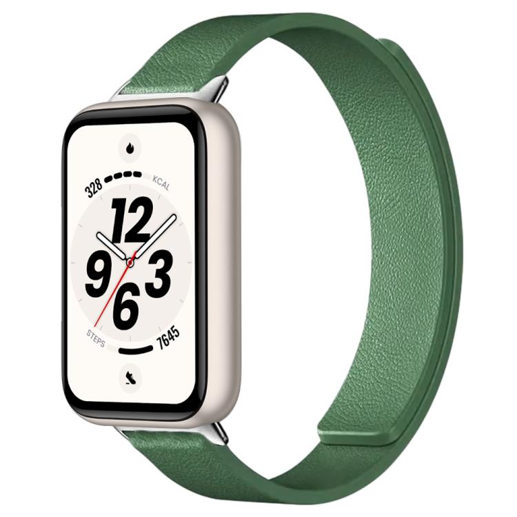 Cinturino per orologio in silicone morbido magnetico con texture a litchi, For Honor Band 11 / Band 11 Pro