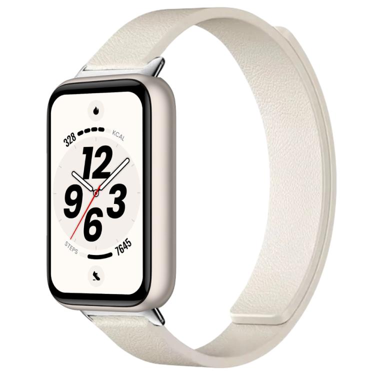 Cinturino per orologio in silicone morbido magnetico con texture a litchi, For Honor Band 11 / Band 11 Pro
