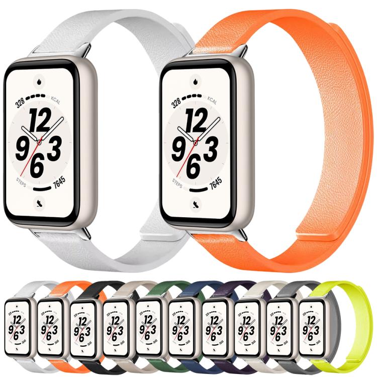 Cinturino per orologio in silicone morbido magnetico con texture a litchi, For Honor Band 11 / Band 11 Pro