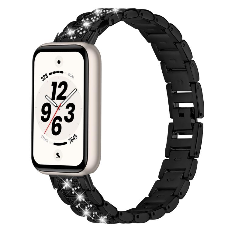 Cinturino per orologio in metallo con tre perline, For Honor Band 11 / Band 11 Pro