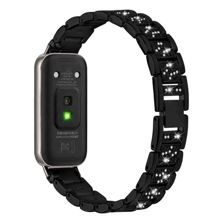 Cinturino per orologio in metallo con tre perline, For Honor Band 11 / Band 11 Pro