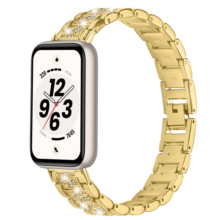 Cinturino per orologio in metallo con tre perline, For Honor Band 11 / Band 11 Pro