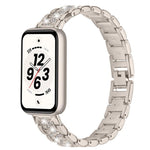 Cinturino per orologio in metallo con tre perline, For Honor Band 11 / Band 11 Pro