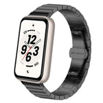 Cinturino per orologio in acciaio inossidabile con chiusura a farfalla a una perlina., For Honor Band 11 / Band 11 Pro