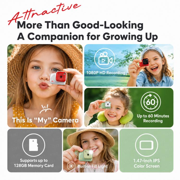 Mini fotocamera lifestyle S167 da 2 MP HD con schermo a colori da 1,47 pollici, No Memory, 8G, 16G, 32G