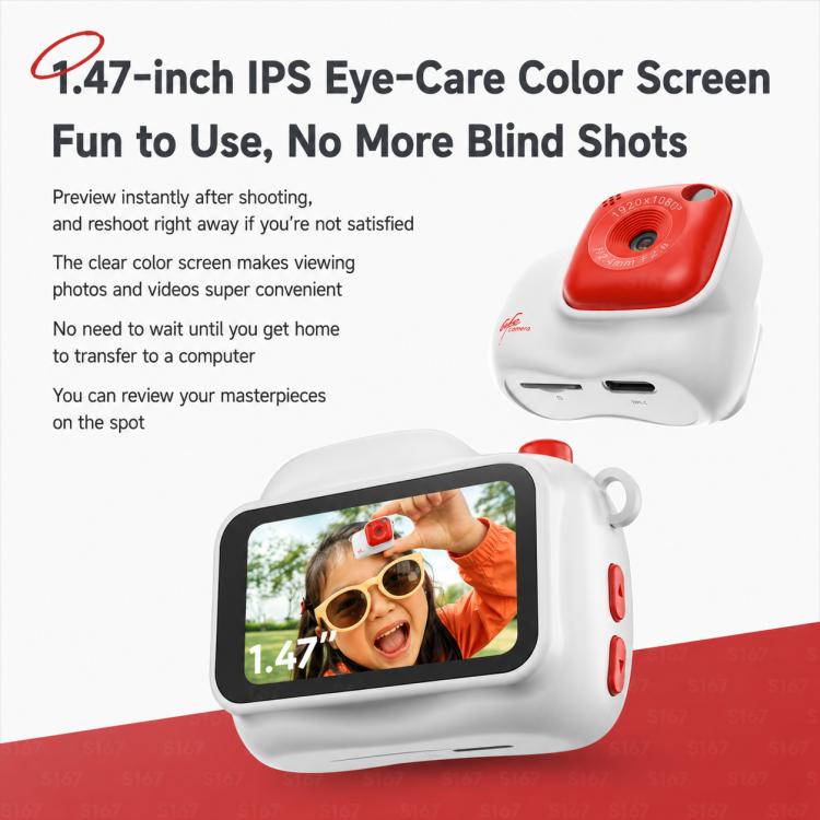 Mini fotocamera lifestyle S167 da 2 MP HD con schermo a colori da 1,47 pollici, No Memory, 8G, 16G, 32G