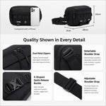 Borsa a tracolla da uomo OZUKO per attività all'aperto, ciclismo, abbigliamento urbano, tecnologia e pendolarismo.