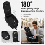 Borsa a tracolla/petto multifunzionale da uomo OZUKO da 17 litri, grande capacità, ideale per attività all'aperto e per il pendolarismo.