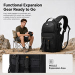 OZUKO Borsa a tracolla da uomo di grande capacità, 11 litri, ideale per attività all'aperto, tecnologia e pendolarismo.