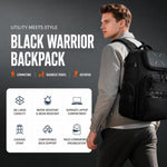 Zaino da uomo OZUKO di grande capacità, impermeabile, ideale per laptop, pendolarismo e scuola.