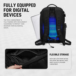 Zaino da uomo OZUKO di grande capacità, impermeabile, ideale per laptop, pendolarismo e scuola.
