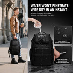 Zaino da uomo OZUKO di grande capacità, impermeabile, ideale per laptop, pendolarismo e scuola.