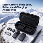 Borsa rigida in EVA per Insta360 X6 con scomparti organizzati