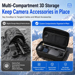 Borsa rigida in EVA per Insta360 X6 con scomparti organizzati