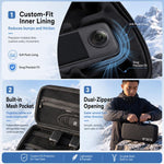Borsa rigida in EVA per Insta360 X6 con scomparti organizzati