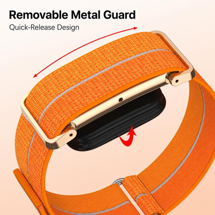 Cinturino per orologio xDfind in nylon traspirante con cassa in metallo, filato di piuma integrato e lavorazione a immersione., For Google Fitbit Air