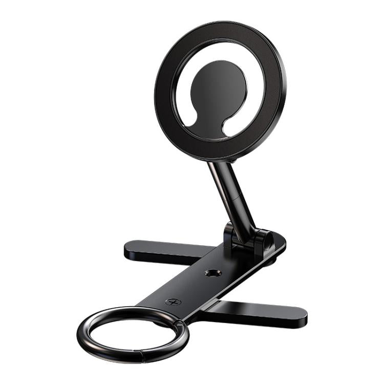 D73-1 Supporto magnetico per telefono pieghevole a doppia faccia, girevole a 360 gradi, per un utilizzo in qualsiasi situazione