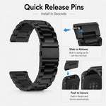 Cinturino per orologio xDfind Three Beads in acciaio inossidabile, For Garmin Venu X1