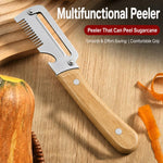 Pelapatate e affettatrice a julienne multifunzione in acciaio inossidabile LsCook per frutta e verdura, Julienne Slicer