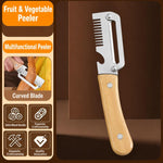 Pelapatate e affettatrice a julienne multifunzione in acciaio inossidabile LsCook per frutta e verdura, Julienne Slicer
