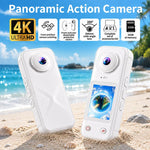 Action Camera X5 Pro 4K con schermo 2.0 pollici e angolo 200°
