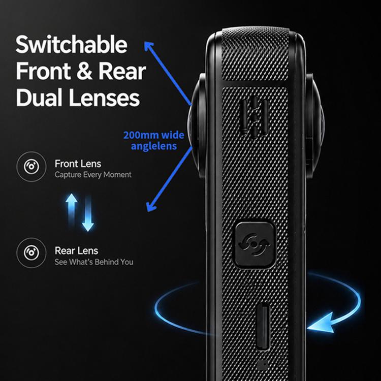 Action Camera X5 Pro 4K con schermo 2.0 pollici e angolo 200°
