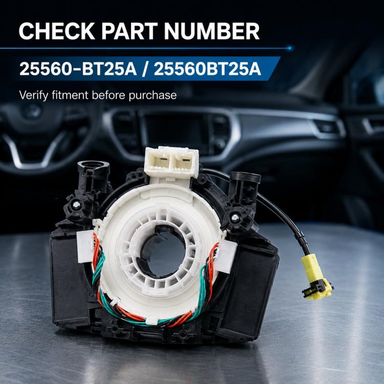 Cavo a spirale per airbag volante auto 25560-BT25A, For Nissan Navara