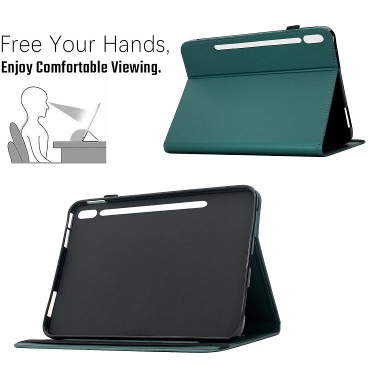 Custodia tablet intelligente in ecopelle per Galaxy Tab S10+ S9 FE+ S9+ e altri