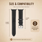 Cinturino per orologio xDfind Retro Crazy Horse Texture in pelle vegana, For Galaxy Watch9 / 8 / 8 Classic