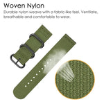 Cinturino per orologio in nylon e tela con fibbia ad anello xDfind, For Garmin Venu X1
