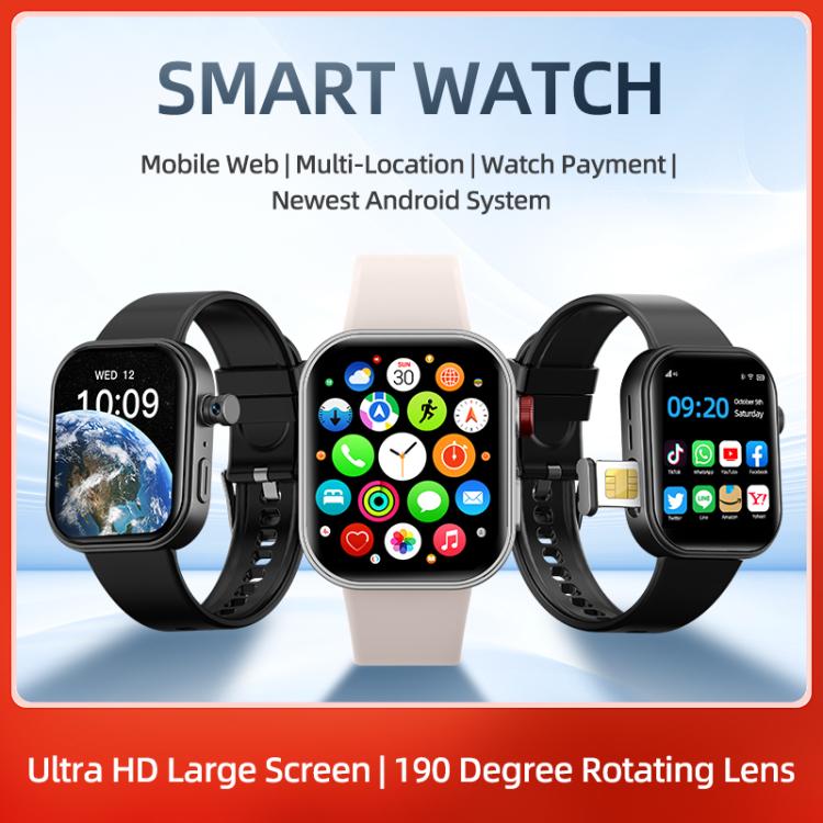 Smartwatch UNIWA I9 PRO con chiamate 4G, schermo IPS da 2,02 pollici, Android 8.1, supporto Wi-Fi e GPS., 2G+16G