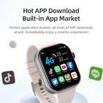 Smartwatch UNIWA I9 PRO con chiamate 4G, schermo IPS da 2,02 pollici, Android 8.1, supporto Wi-Fi e GPS., 2G+16G