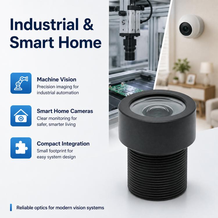 Telecamera industriale per visione artificiale con obiettivo HD da 8 MP e