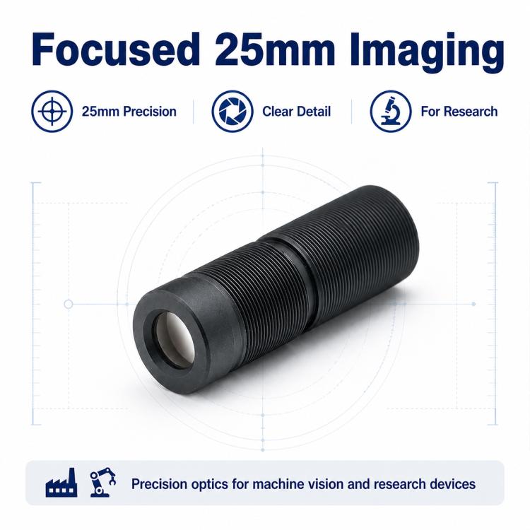 Obiettivo per visione artificiale 25 mm M9 F4.5 per sensori 1/2,5" - immagine 3