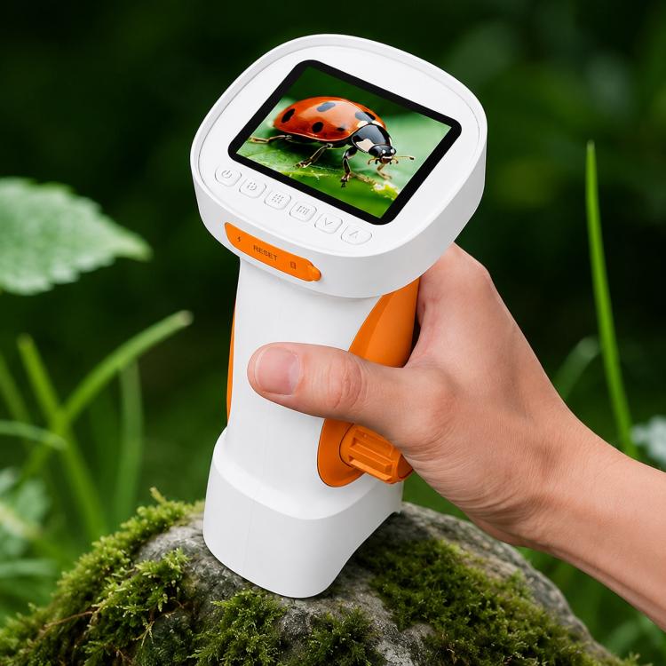 Microscopio digitale portatile per bambini con ingrandimento 1000x e display IPS