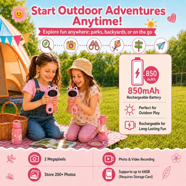 Microscopio digitale portatile 3 in 1 per bambini con lente d'ingrandimento