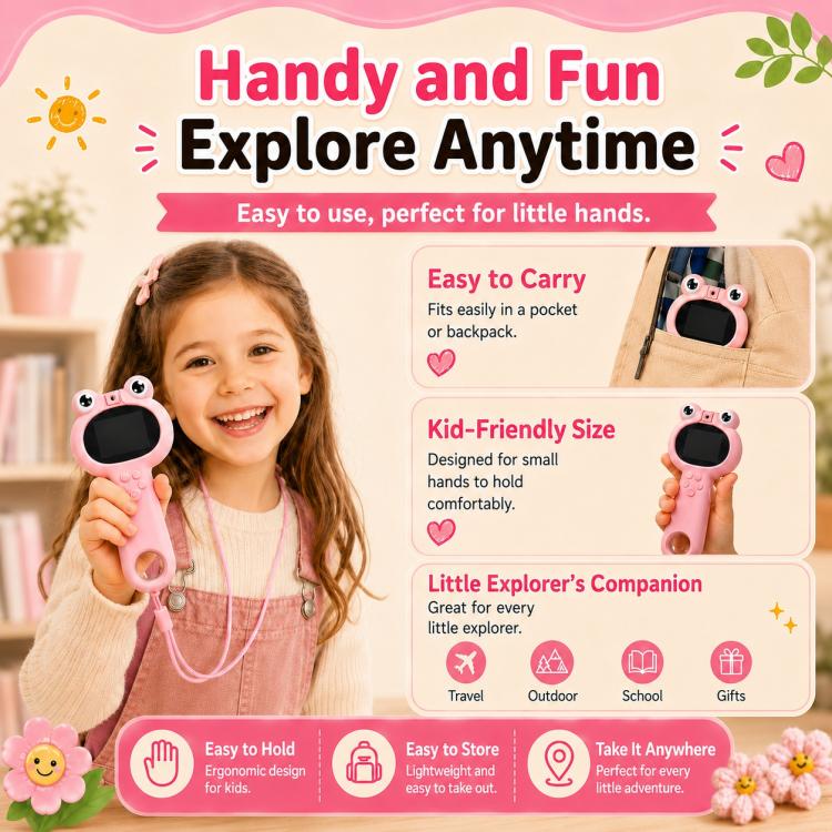 Microscopio digitale portatile 3 in 1 per bambini con lente d'ingrandimento