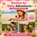 Microscopio digitale portatile 3 in 1 per bambini con lente d'ingrandimento