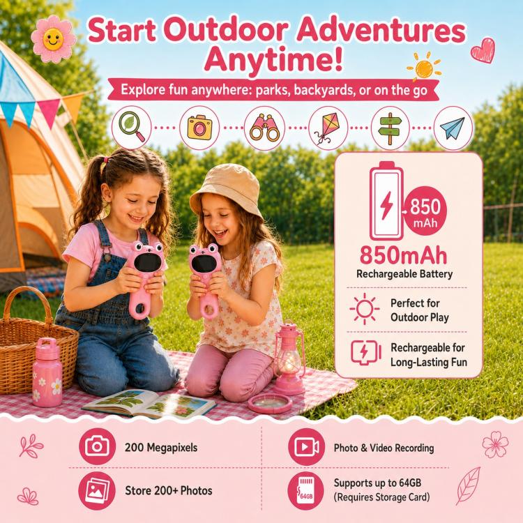 Microscopio digitale portatile 3 in 1 per bambini con lente d'ingrandimento
