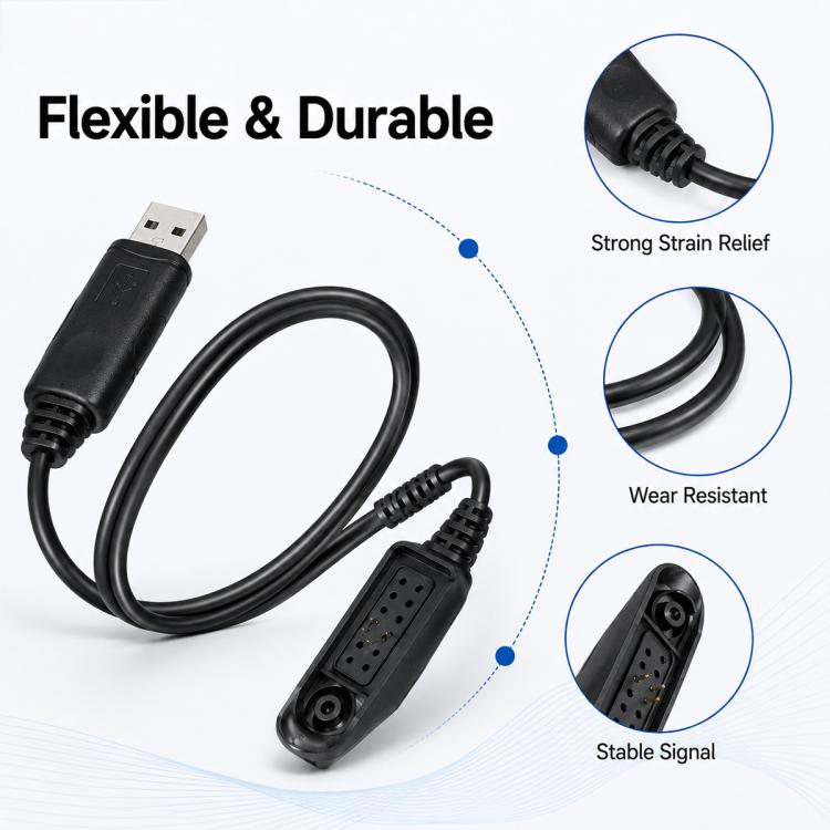 Cavo di programmazione USB per walkie talkie Motorola PRO5150, For Motorola PRO5150