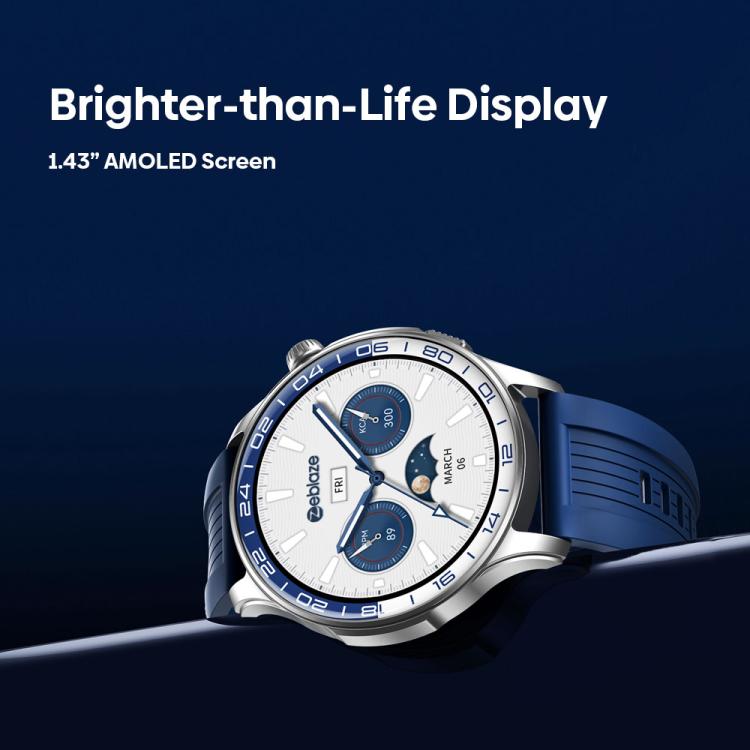 Zeblaze Btalk 4 Pro, smartwatch per fitness e benessere con schermo AMOLED da 1,43 pollici.