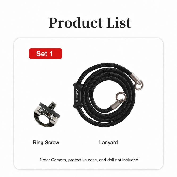 Cordino regolabile Xasurg per fotocamera, tracolla per DJI Osmo Pocket 4/3